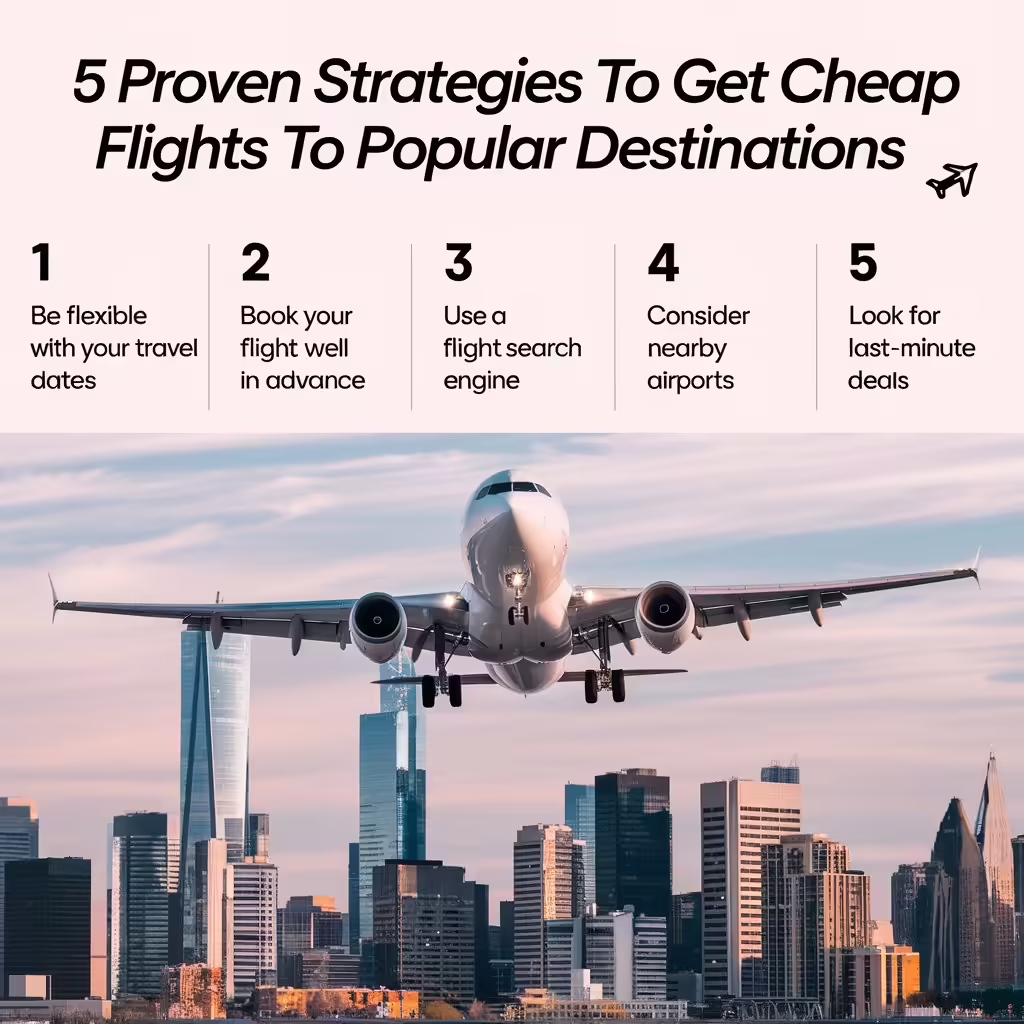 5 Proven Strategies to Get Cheap Flights to Popular Destinations